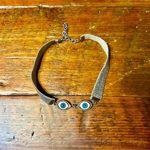 Eye Pendant Choker Necklace